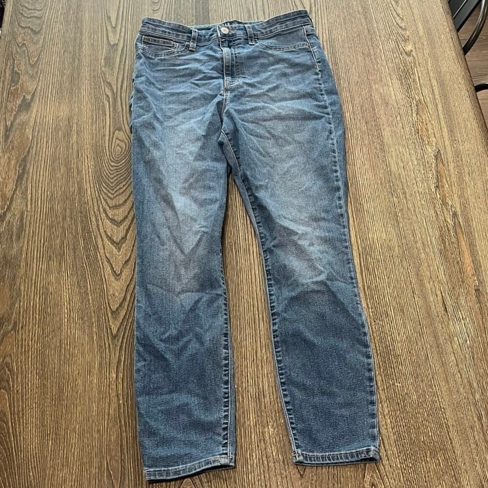 GAP Denim Womens Favorite Jegging Jeans High Rise Medium Wash Blue Size 10/30